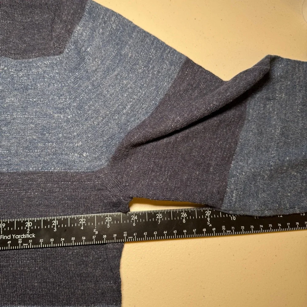 Grayers Clothiers Mens XXL Blue Striped Crewneck Sweater Long Sleeve Knit